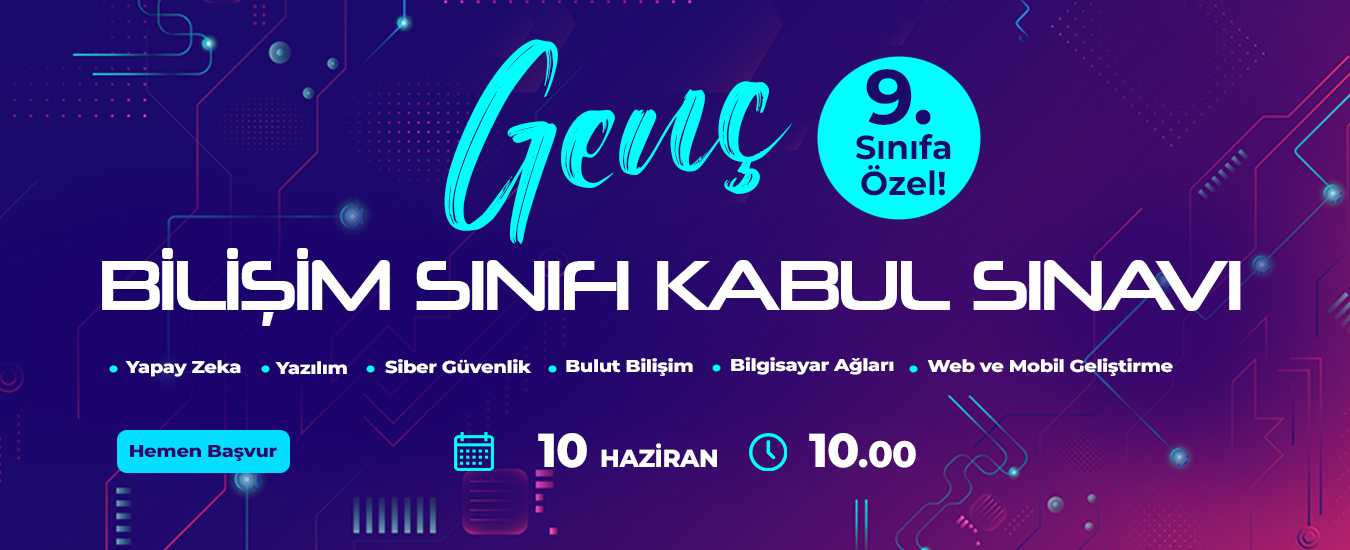 Genç Bilişim Sınıfı Başvuru Formu